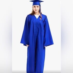 Royal Blue Graduation Cap & Gown